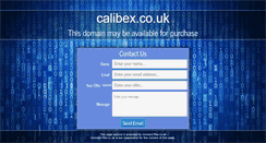 Desktop Screenshot of calibex.co.uk