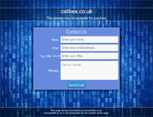 Tablet Screenshot of calibex.co.uk